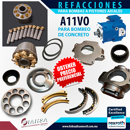 Refacciones para Bomba de pistones axiales A11VO