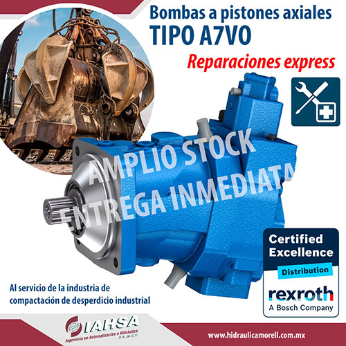 Bombas A7VO venta y reparaciones urgentes